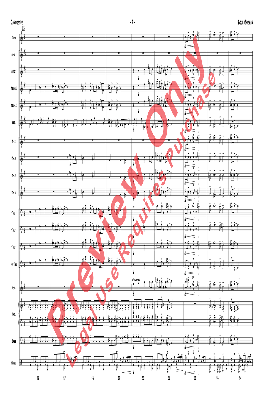 Soul Chicken Soul Chicken Jazz Ensemble scores gallery preview page 6