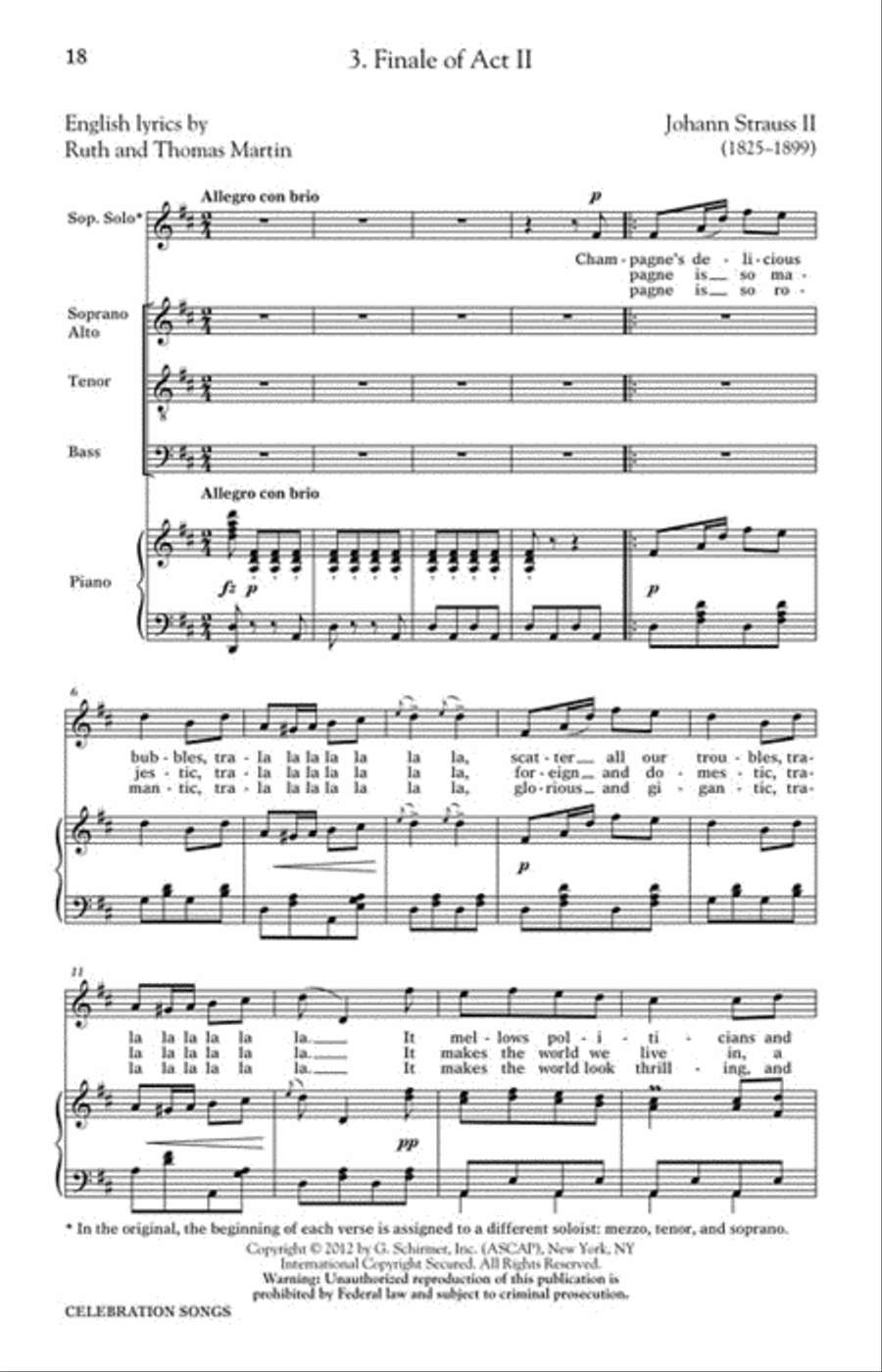 Celebration Songs 4-Part scores gallery preview page 4
