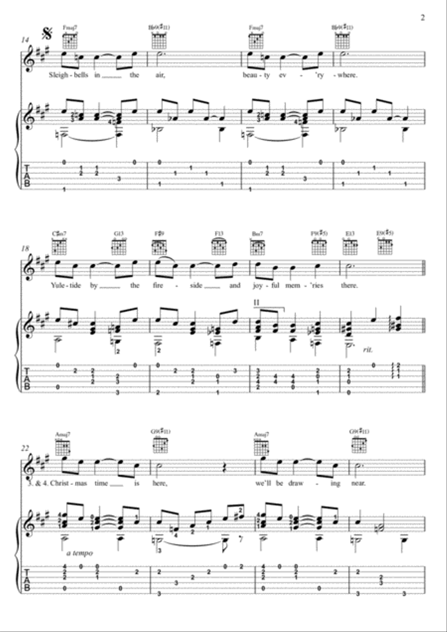 Christmas Time Is Here Electric Guitar scores gallery preview page 2