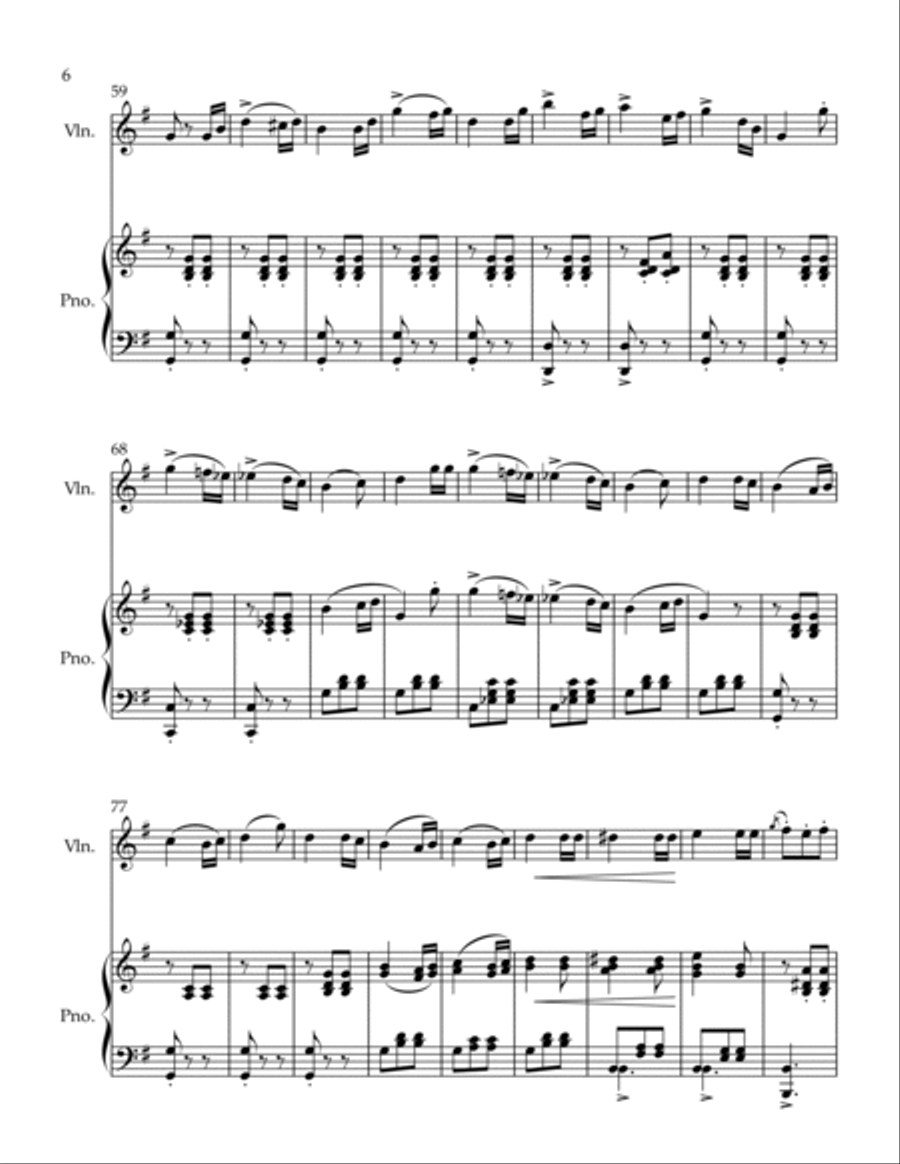 Norma, Semiramide and Elixir of Love, Op. 86 #1 Violin Solo scores gallery preview page 6
