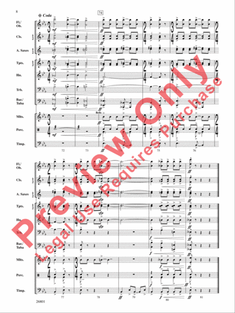 Albemarle Fantasy Albemarle Fantasy Concert Band scores gallery preview page 9