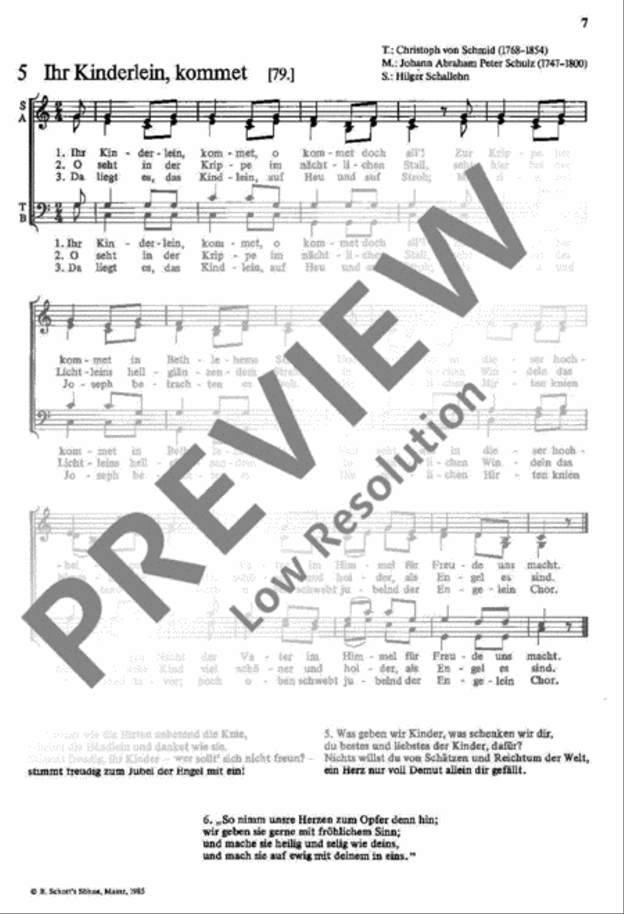 Das Buch der Weihnachtslieder Mixed Choir scores gallery preview page 8