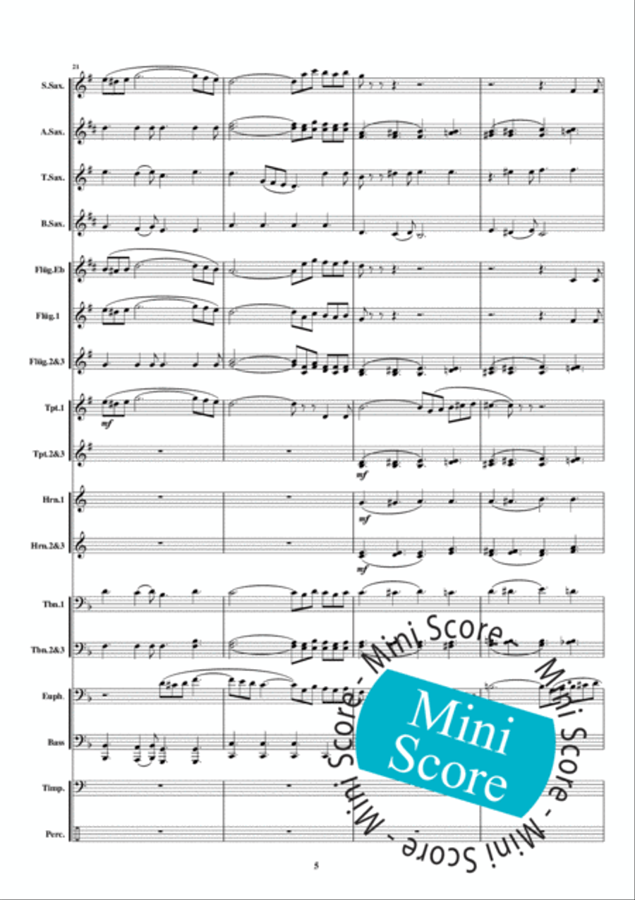 Regina Coeli Fanfare Band scores gallery preview page 11