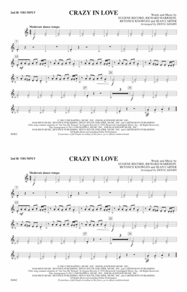 Book cover for Crazy In Love: 2nd B-flat Trumpet