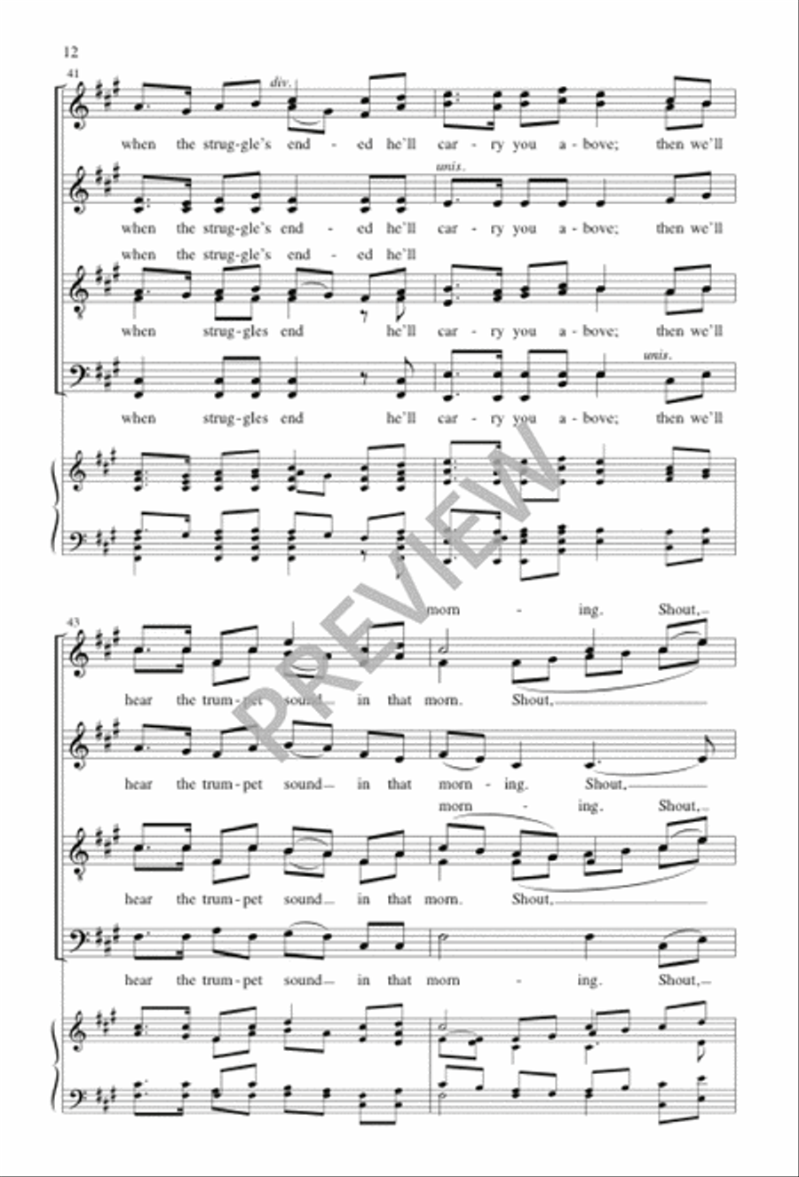 The Morning Trumpet Divisi scores gallery preview page 12