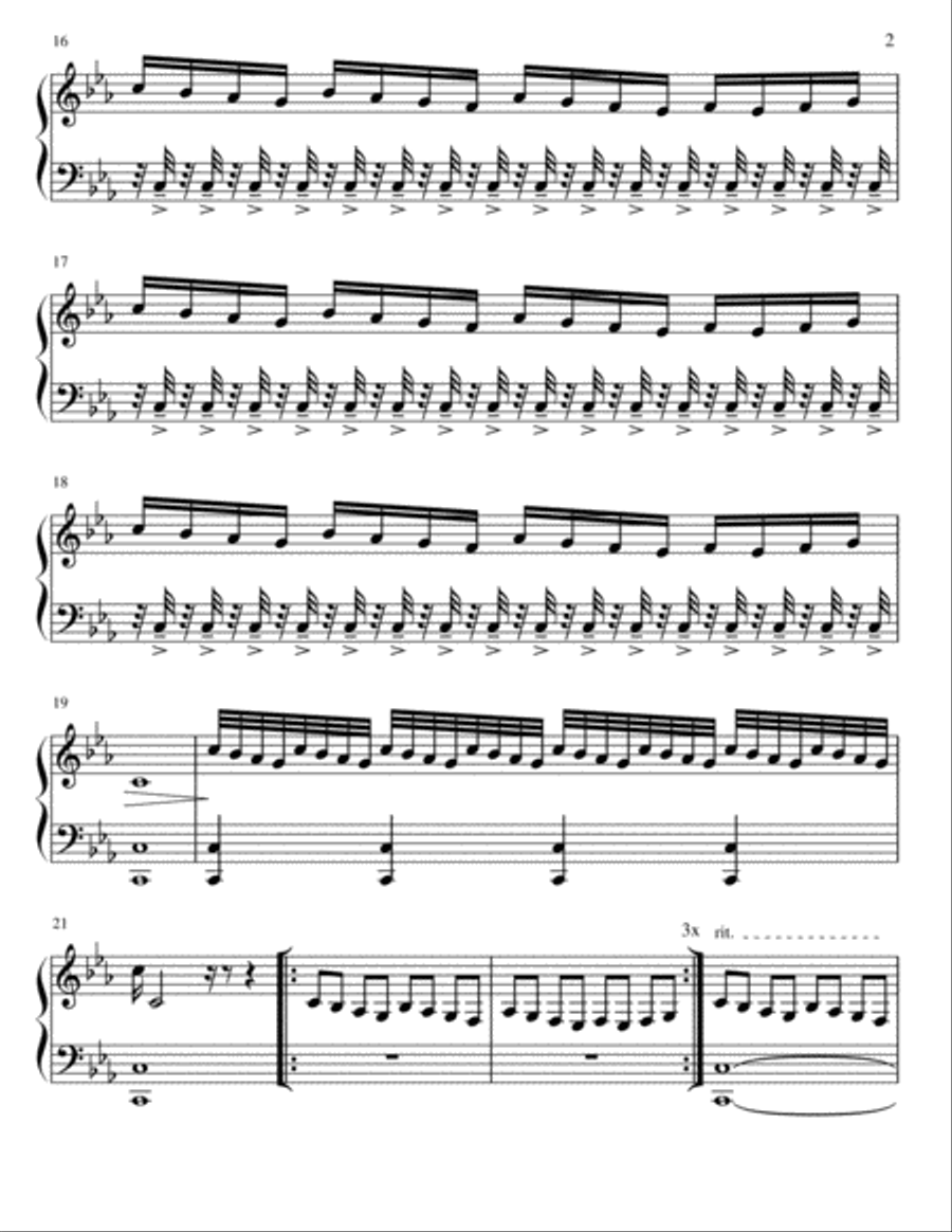 Ember Tree Movement 3 Piano Solo scores gallery preview page 2