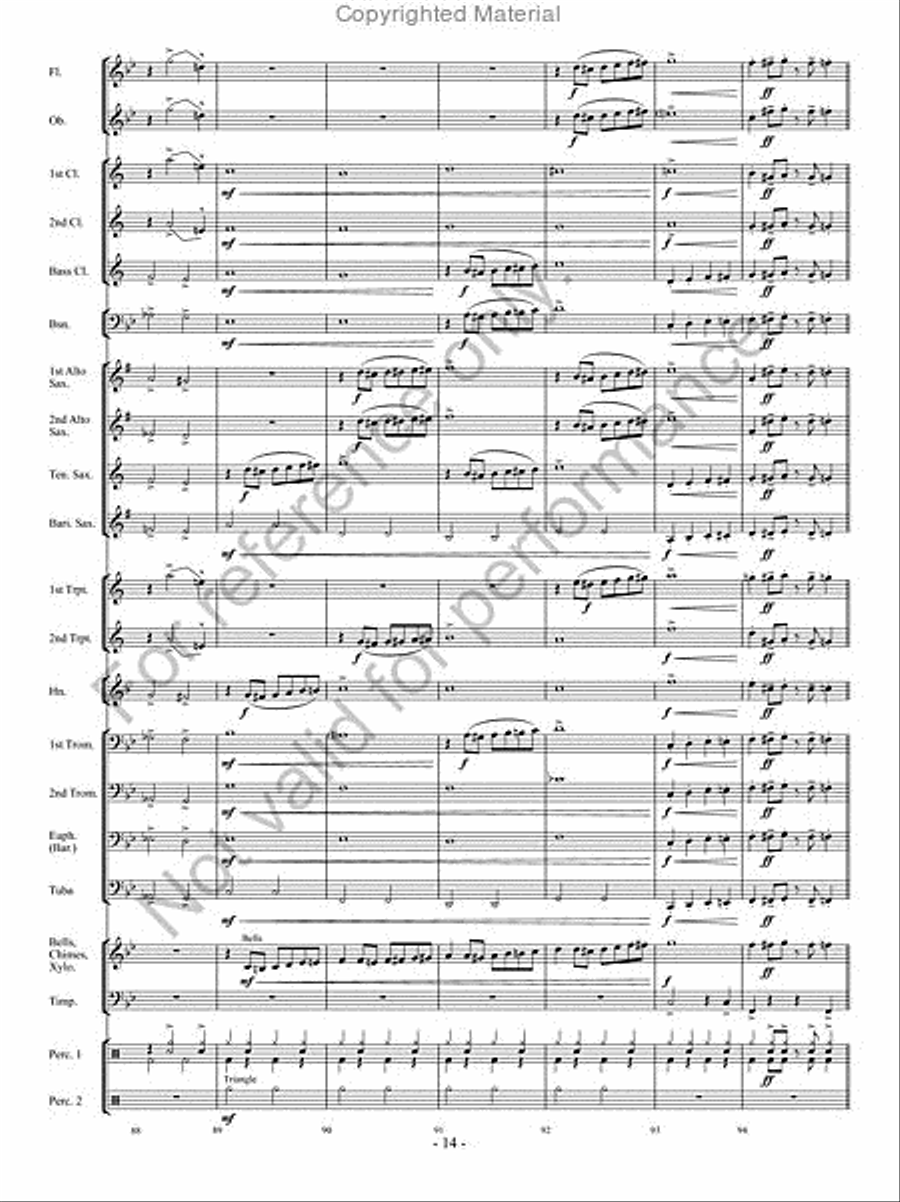 Curtain Call Curtain Call Concert Band scores gallery preview page 13