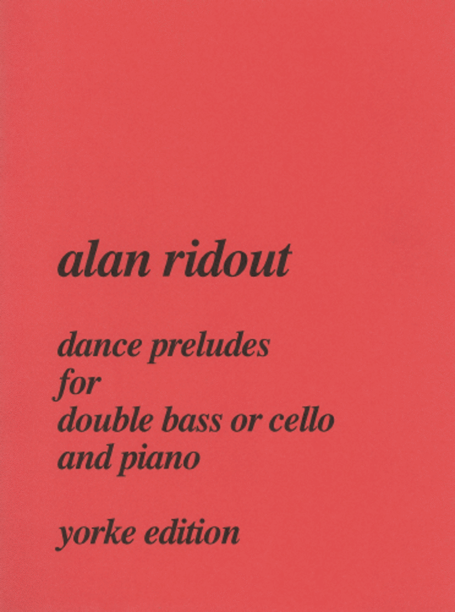 Dance Preludes. DB (or Cello) and Pf