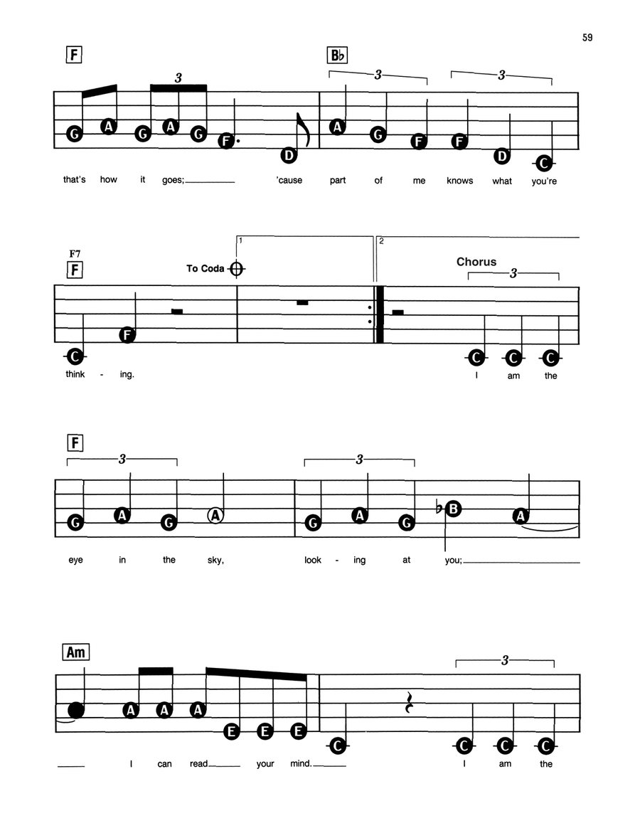 Eye In The Sky Eye In The Sky Electronic Keyboard scores gallery preview page 2