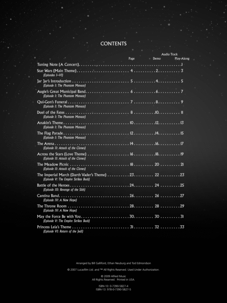Star Wars I-VI Instrumental Solos - Violin image number null