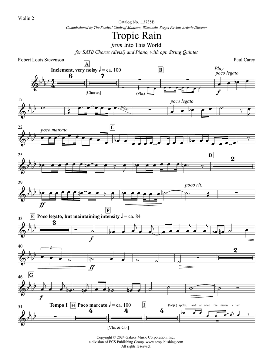 Tropic Rain Tropic Rain Choir scores gallery preview page 3