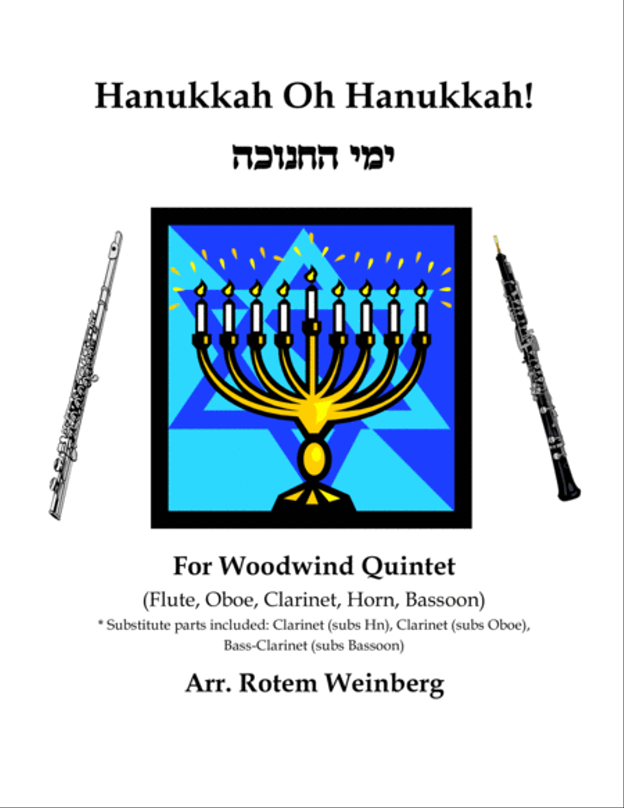 Hanukkah Oh Hanukkah - Woodwind Quintet Hanukkah Oh Hanukkah - Woodwind Quintet Woodwind Quintet scores gallery preview page 1