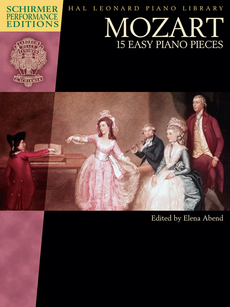 Wolfgang Amadeus Mozart - 15 Easy Piano Pieces - Schirmer Performance Editions - Book Only