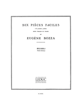 Dix Pieces Faciles No. 5 - Eili-Eili, Melodie Hebraique
