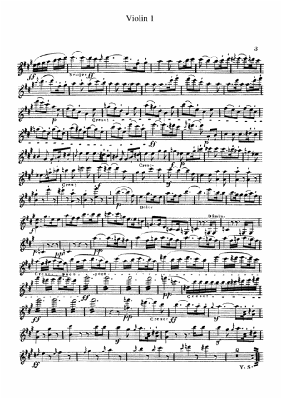 Beethoven Symphony No.7 all mvts. for String Quintet, CB091 String Quintet scores gallery preview page 3