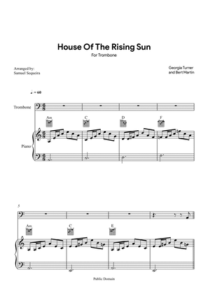 Book cover for House of the Rising Sun - for Trombone - with play along