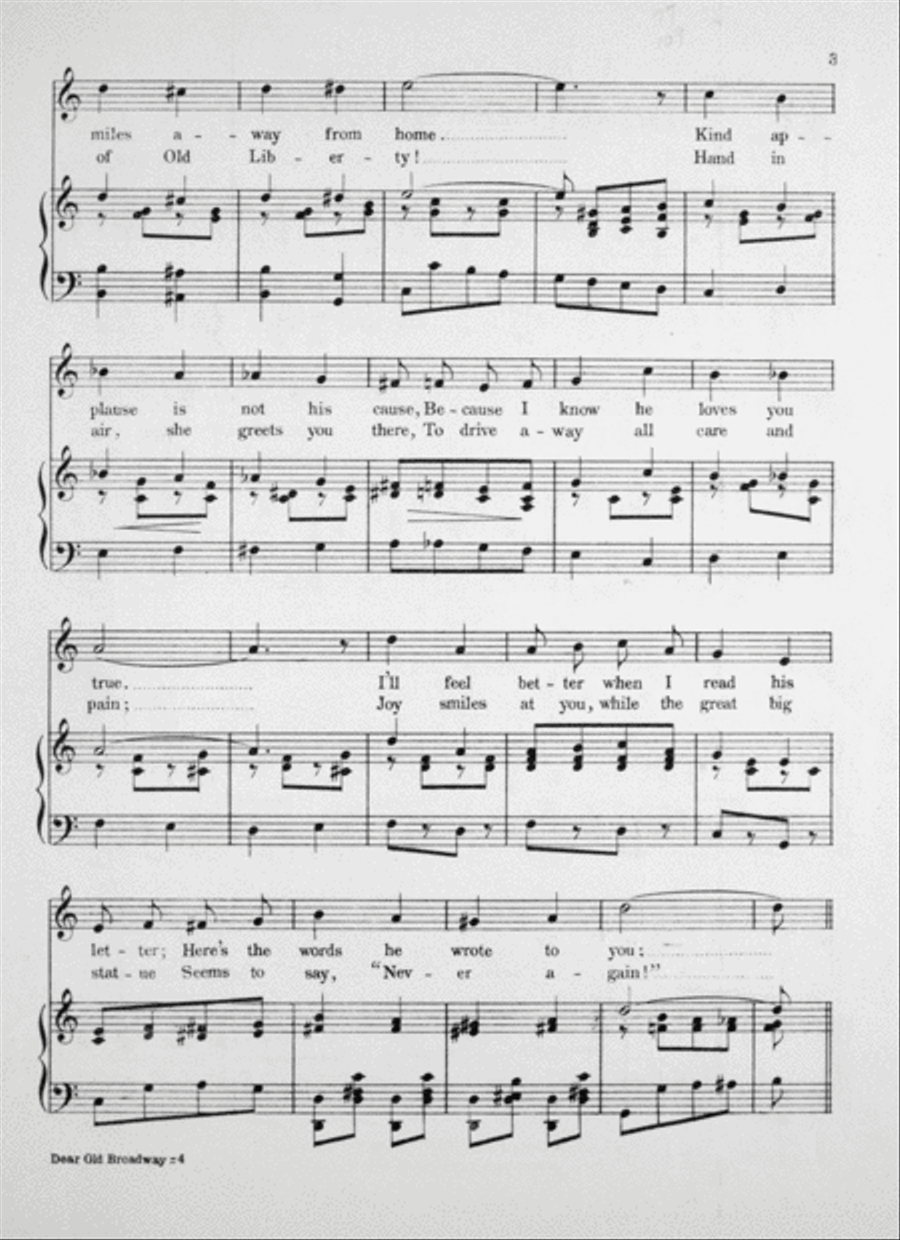 I Beg Your Pardon Dear Old Broadway Voice scores gallery preview page 3