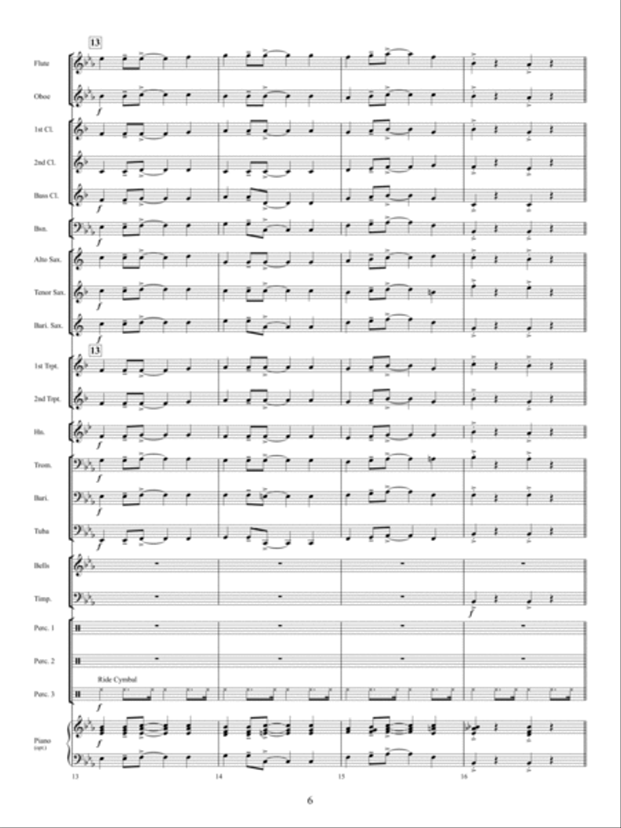 The Twelve Songs of Christmas Concert Band scores gallery preview page 5