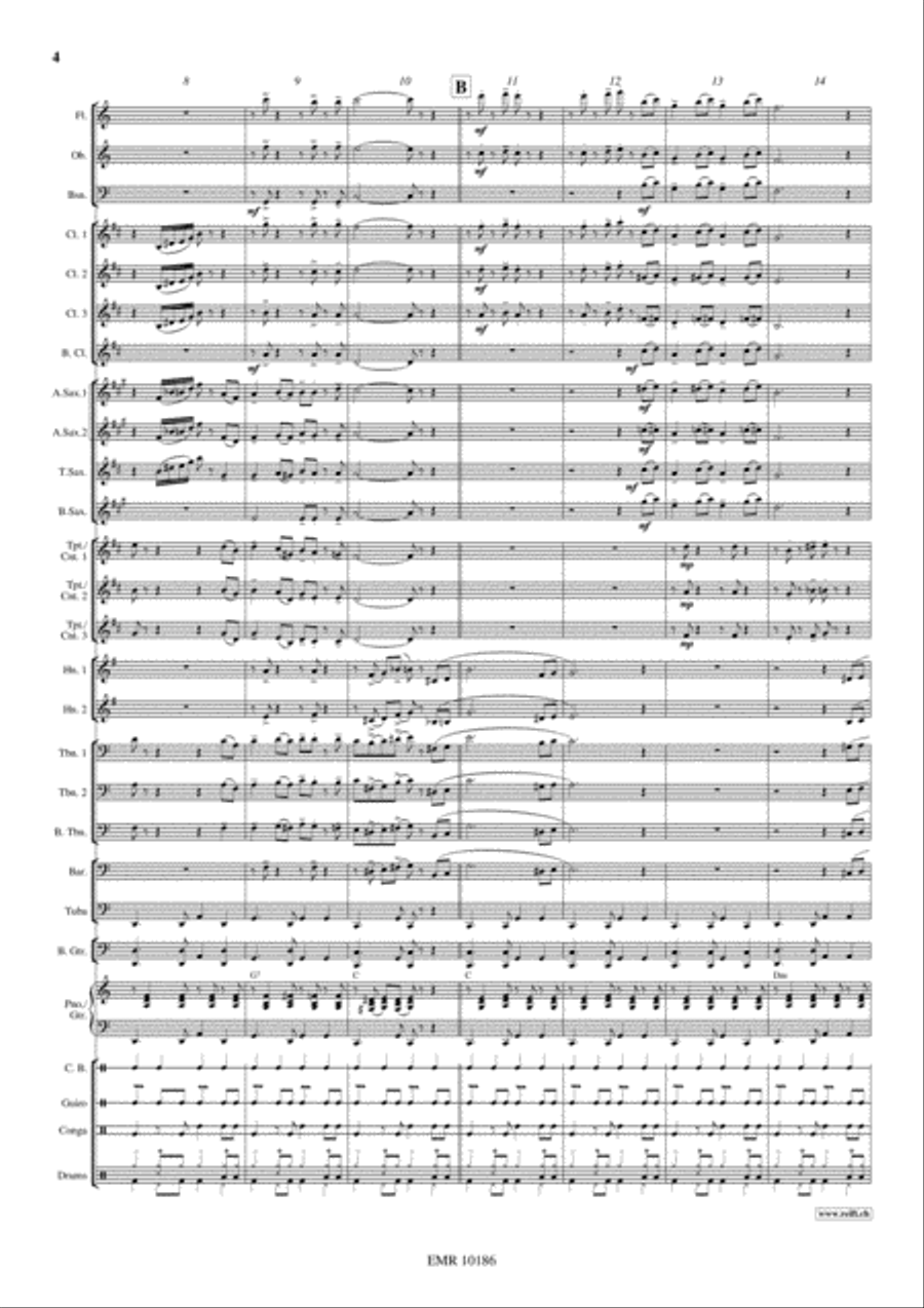 Viennese Cha Cha Concert Band scores gallery preview page 5