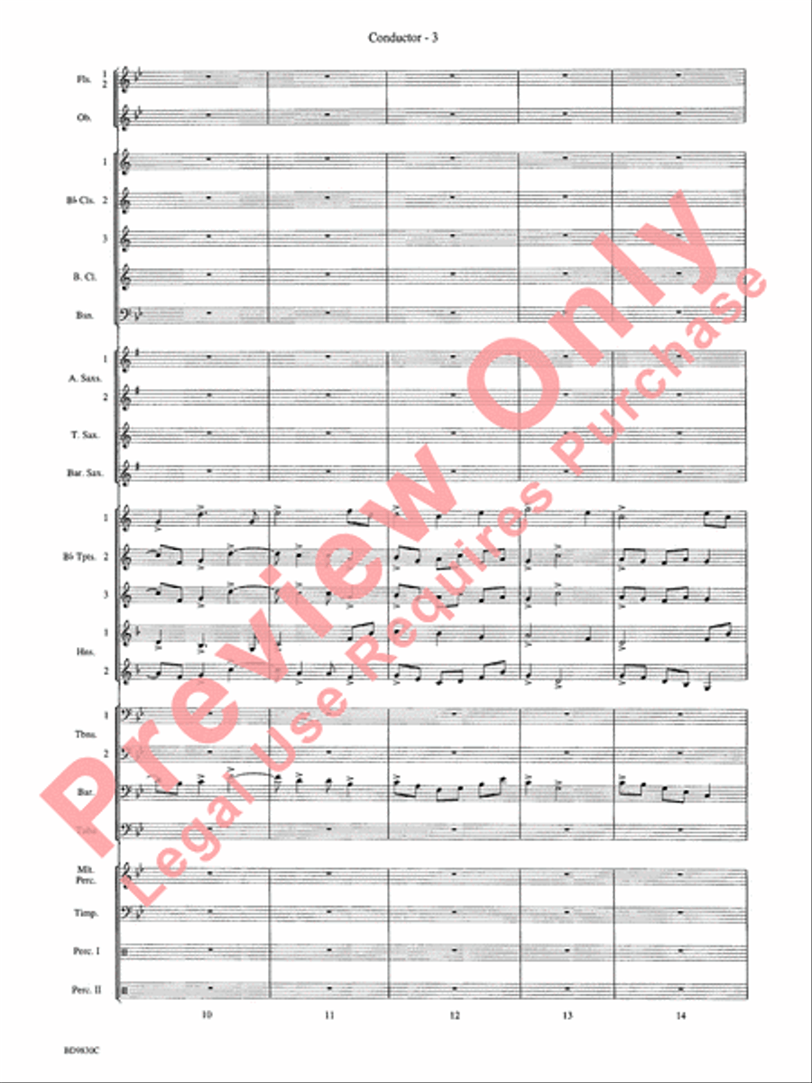 The Spirit of Orpheus (A Sinfonian Celebration) Concert Band scores gallery preview page 6