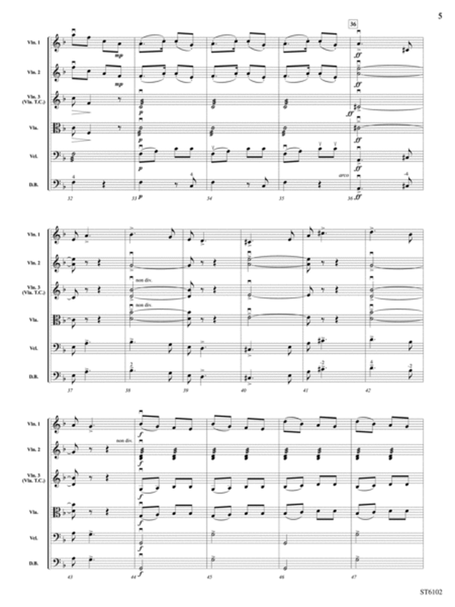 Themes from the New World Symphony: Score