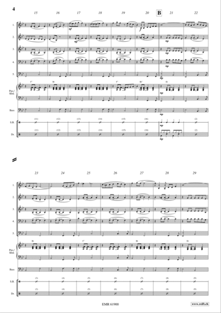 Hello Christmas Woodwind Quintet scores gallery preview page 4