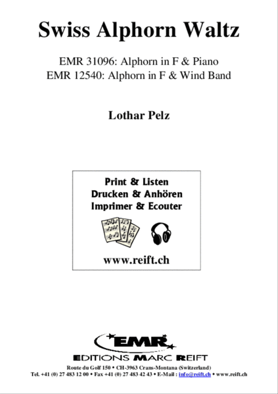 Swiss Alphorn Waltz Piano Accompaniment scores gallery preview page 2