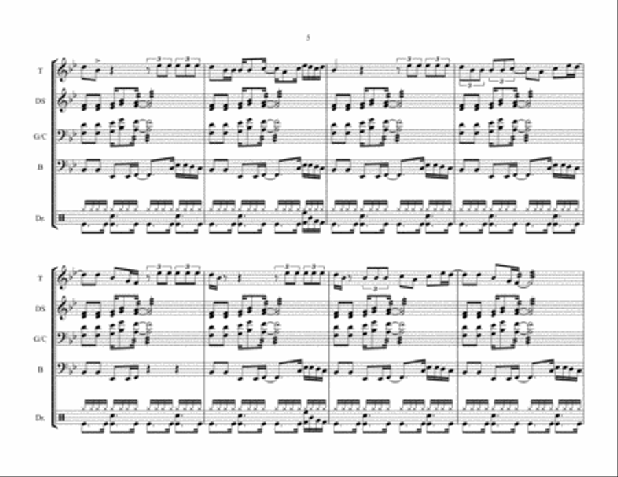 La Bamba La Bamba Percussion Ensemble scores gallery preview page 5