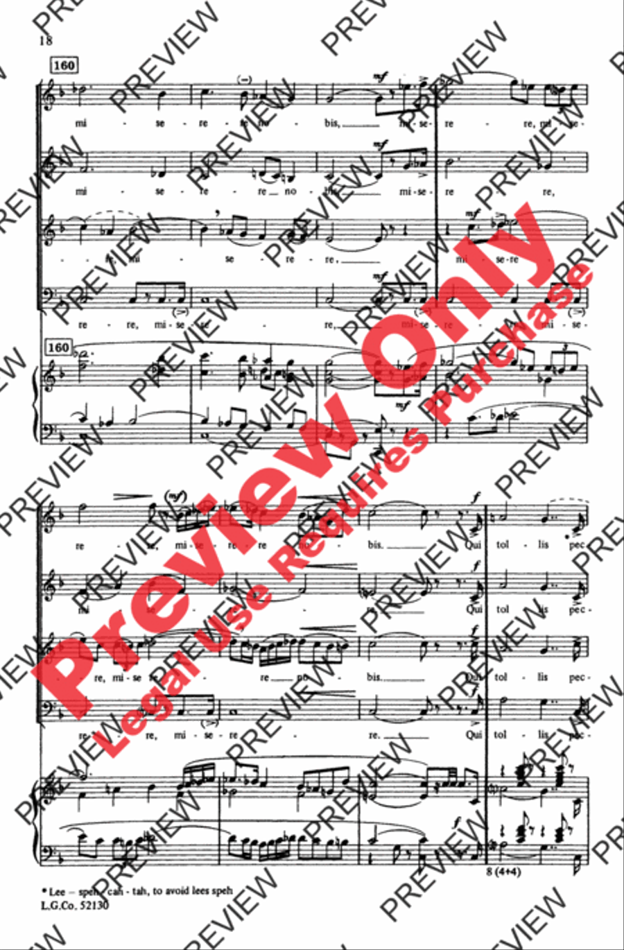 Gloria (from Messa di Gloria) 4-Part scores gallery preview page 19