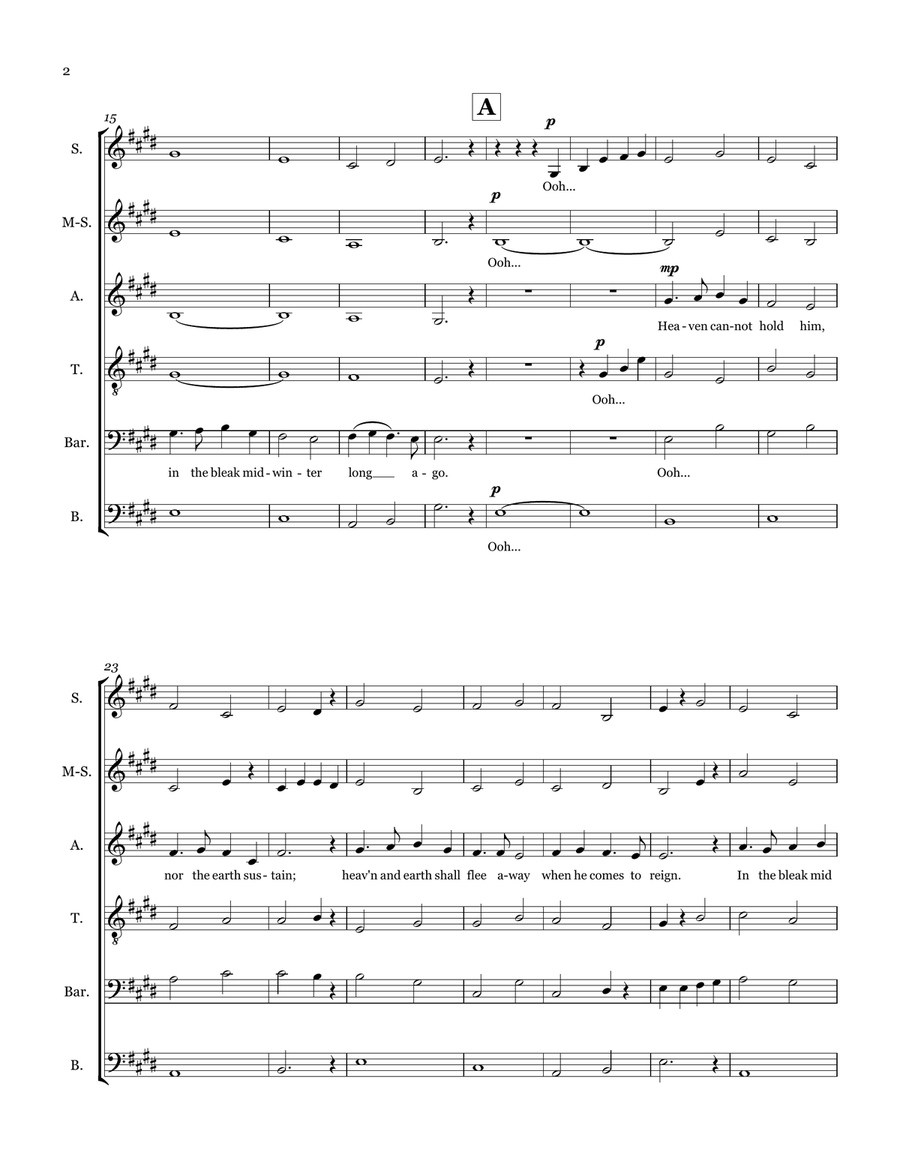 In the Bleak Midwinter Divisi scores gallery preview page 3