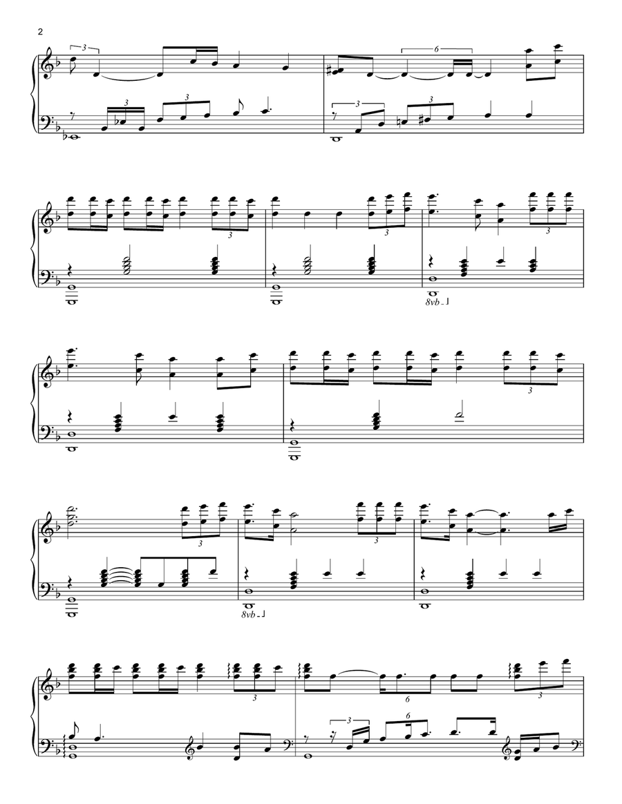Nuit Blanche Nuit Blanche Piano Solo scores gallery preview page 2