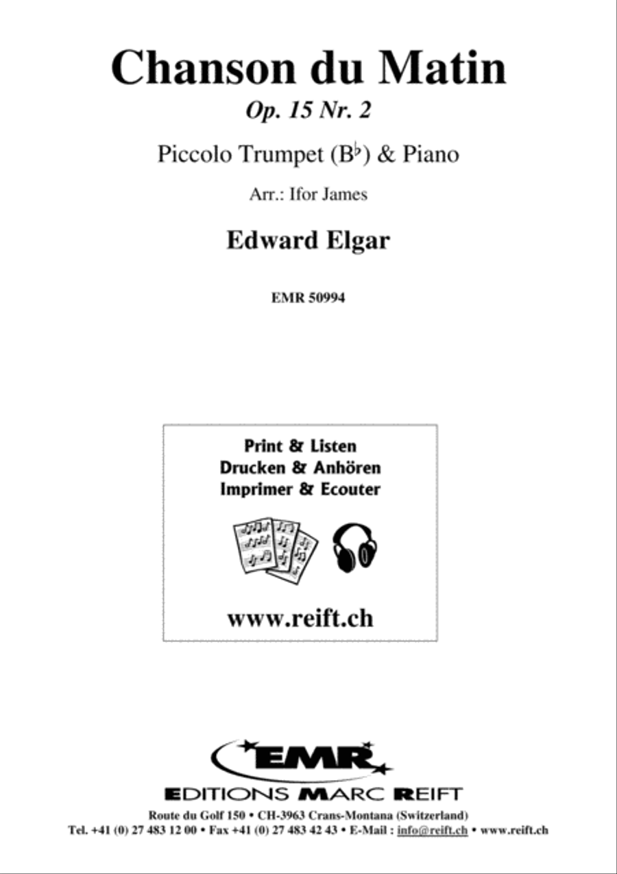 Chanson du Matin Piccolo Trumpet scores gallery preview page 2