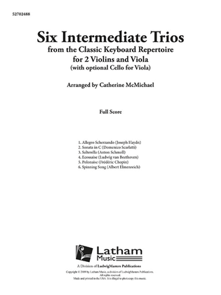 Book cover for Six Intermediate Trios