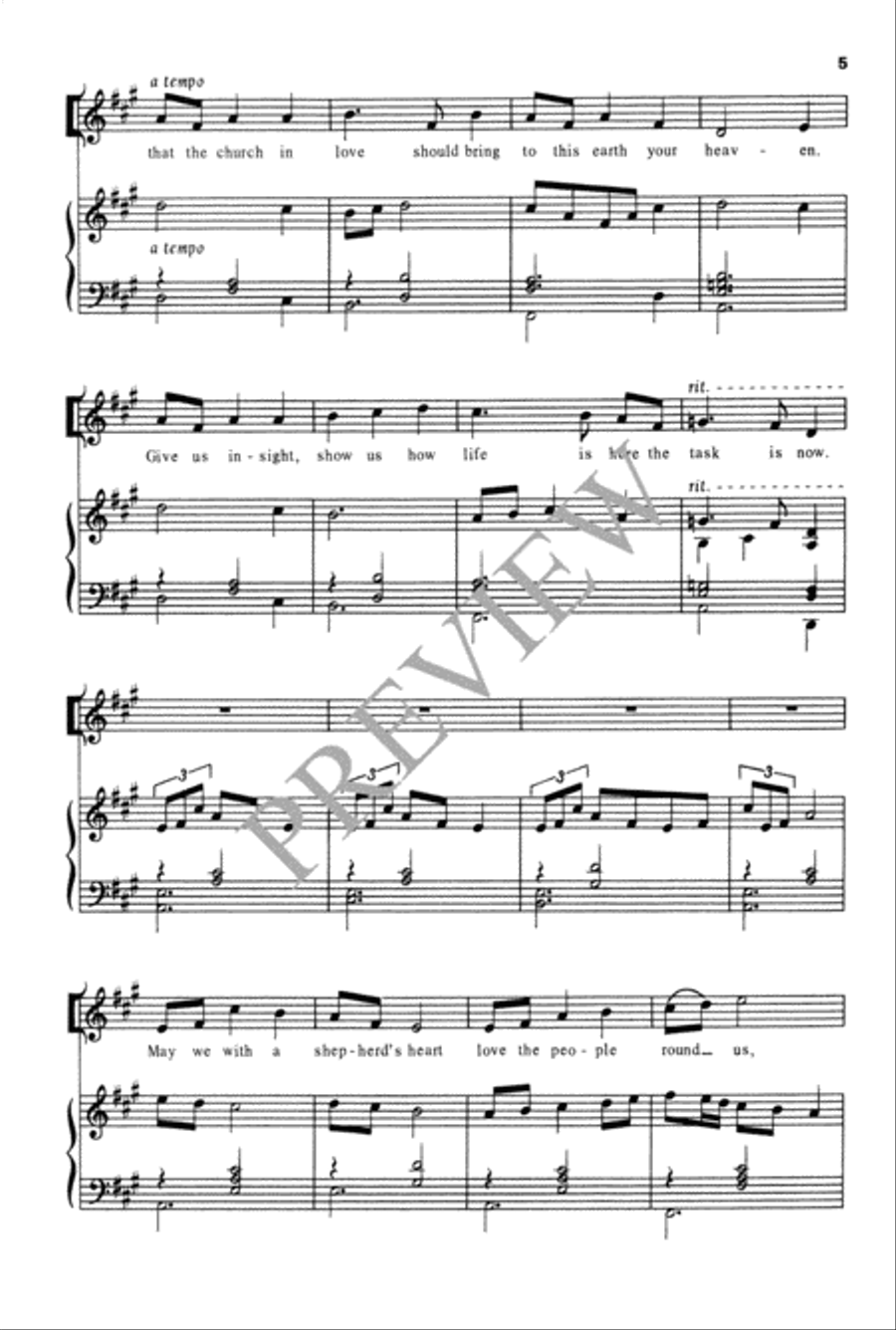 Jesus, Shepherd of Our Souls Unison Choir scores gallery preview page 6