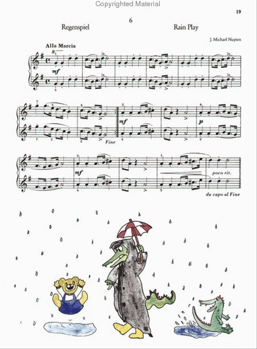 The Four-Handed Keyboard Crocodile Easy Piano scores gallery preview page 3