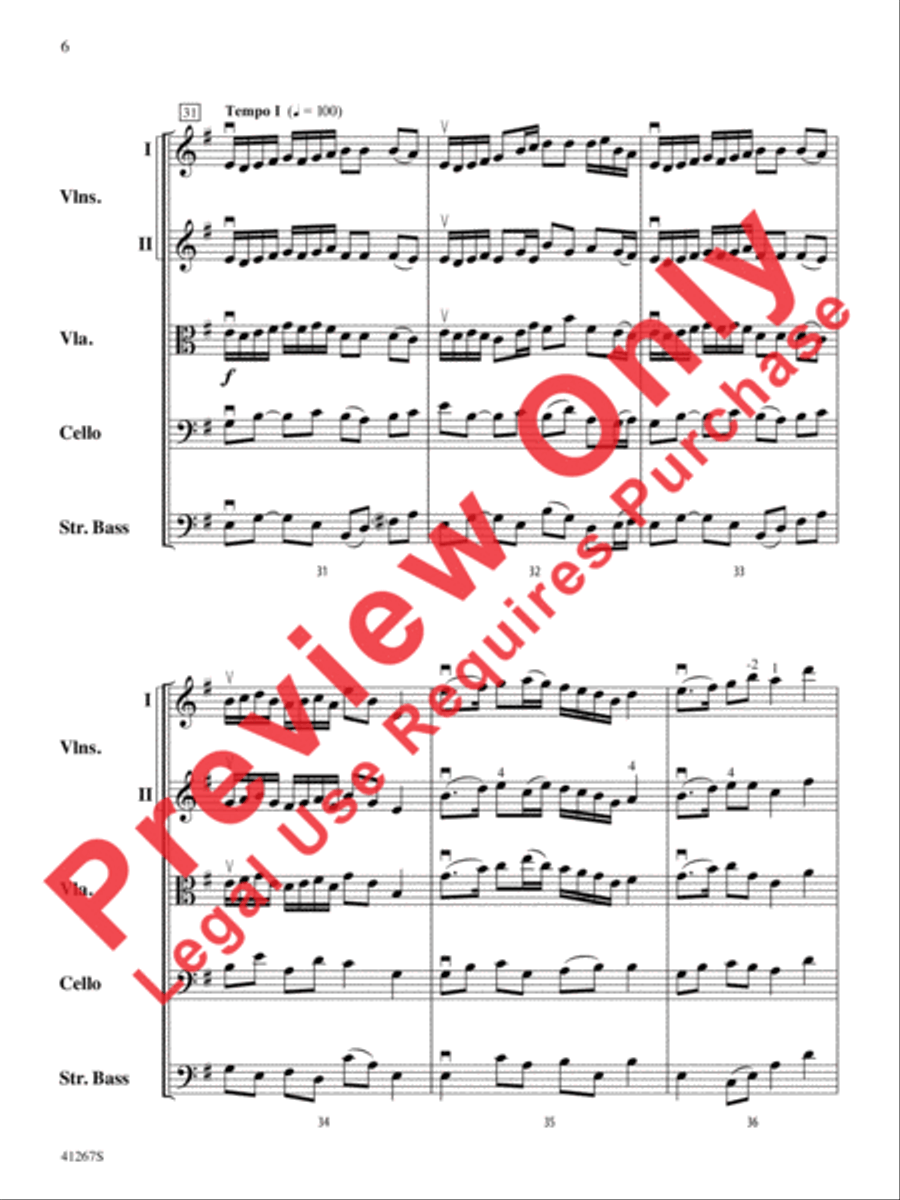 Paean String Orchestra scores gallery preview page 7
