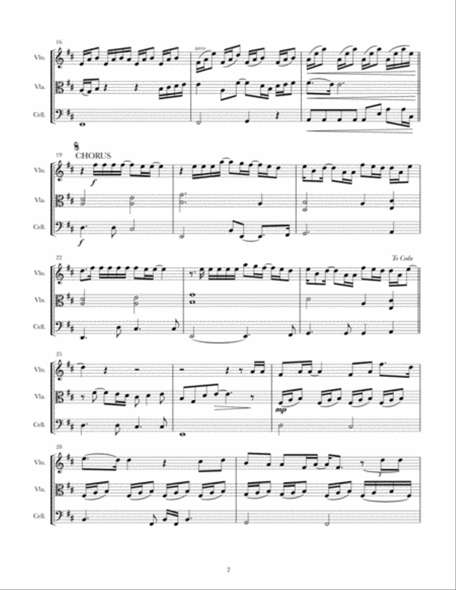 I Don't Want To Miss A Thing String Trio scores gallery preview page 2