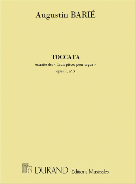 Toccata Op7 N 3 Orgue