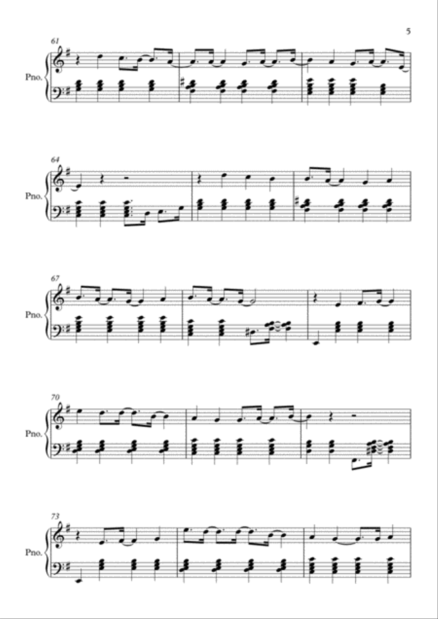 Sincerely, Me Piano Solo scores gallery preview page 5
