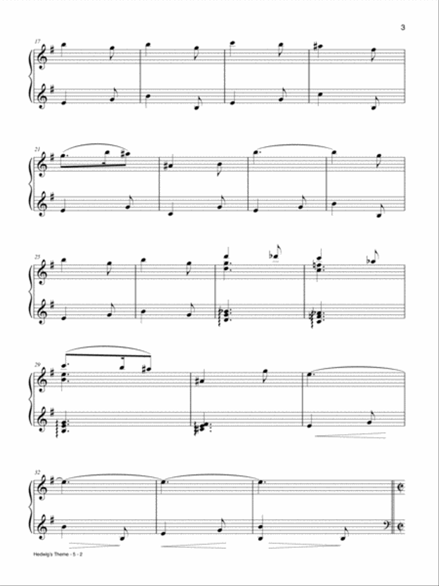 Hedwig's Theme (from Harry Potter and the Sorcerer's Stone) Piano Solo scores gallery preview page 2