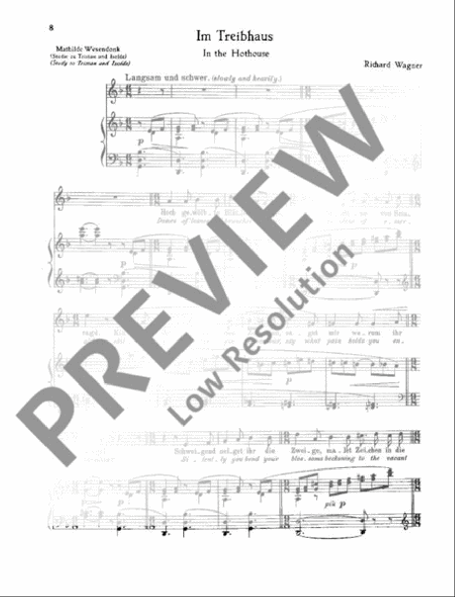 Wesendonck-Lieder Piano scores gallery preview page 11