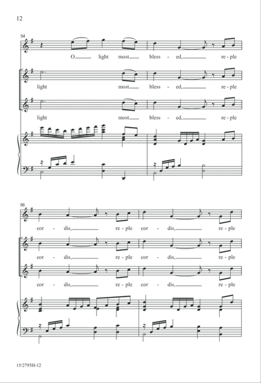 O Lux Beatissima SSA scores gallery preview page 13