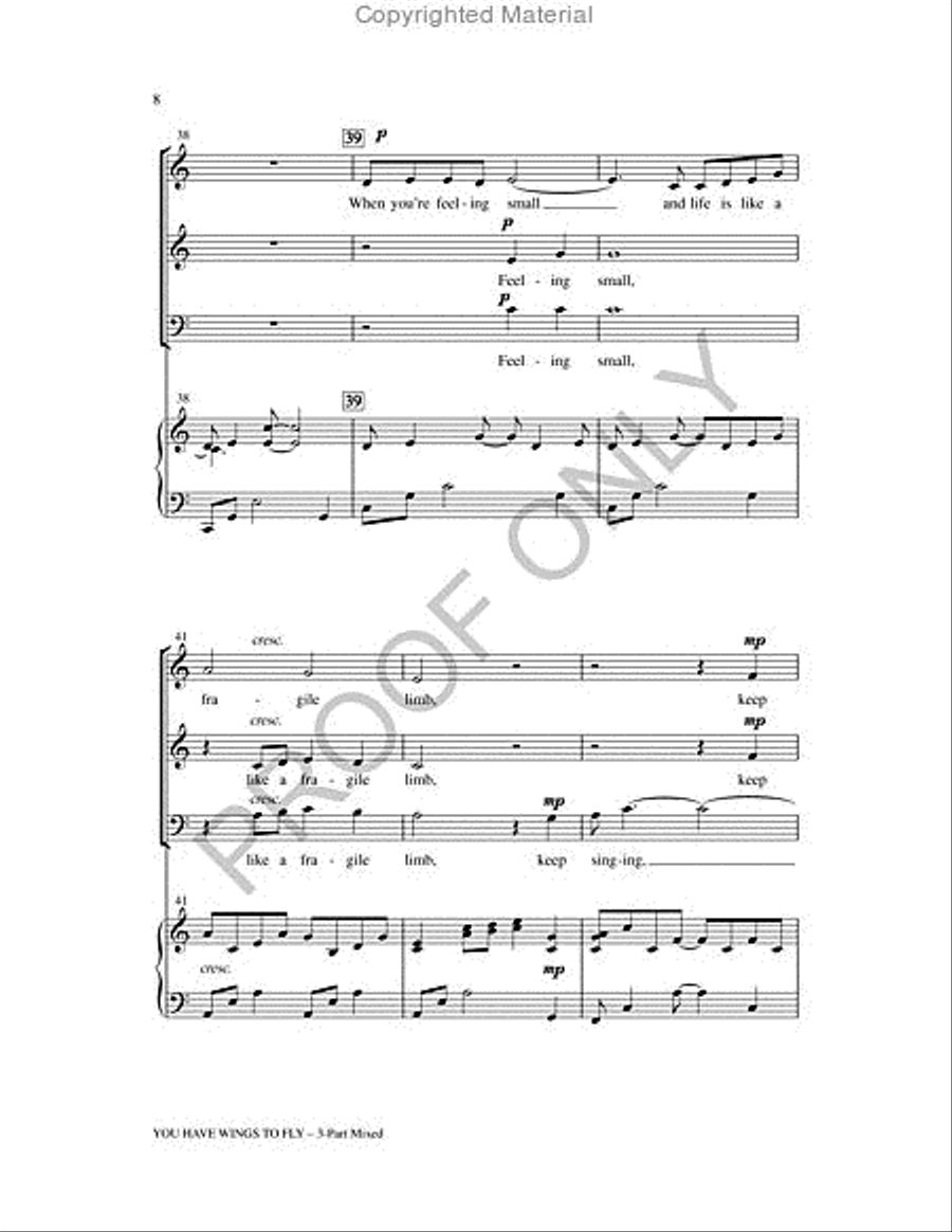 You Have Wings To Fly 2-Part scores gallery preview page 8
