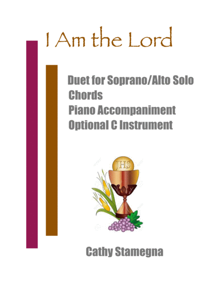 I Am the Lord (Duet for Soprano/Alto Solo, Chords, Optional C Instrument, Accompanied)