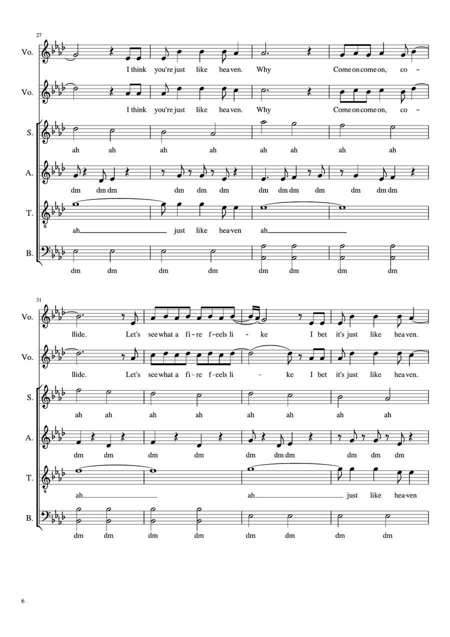 Cassiopeia Cassiopeia 4-Part scores gallery preview page 6