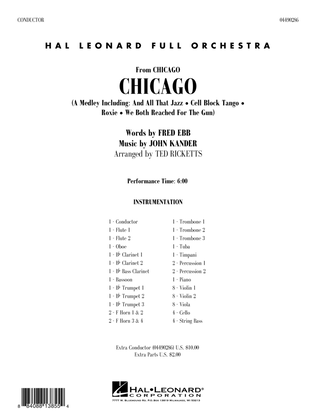 Chicago (arr. Ted Ricketts) - Conductor Score (Full Score)