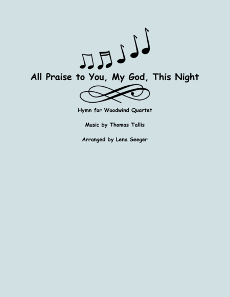 All Praise to You, My God, This Night (Wind Quartet) image number null