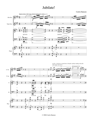 Jubilate! (SATB with alto and tenor sax)