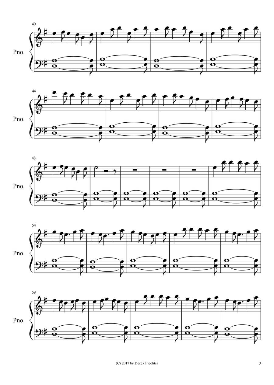 Black Wolf's Inn Piano Solo scores gallery preview page 3