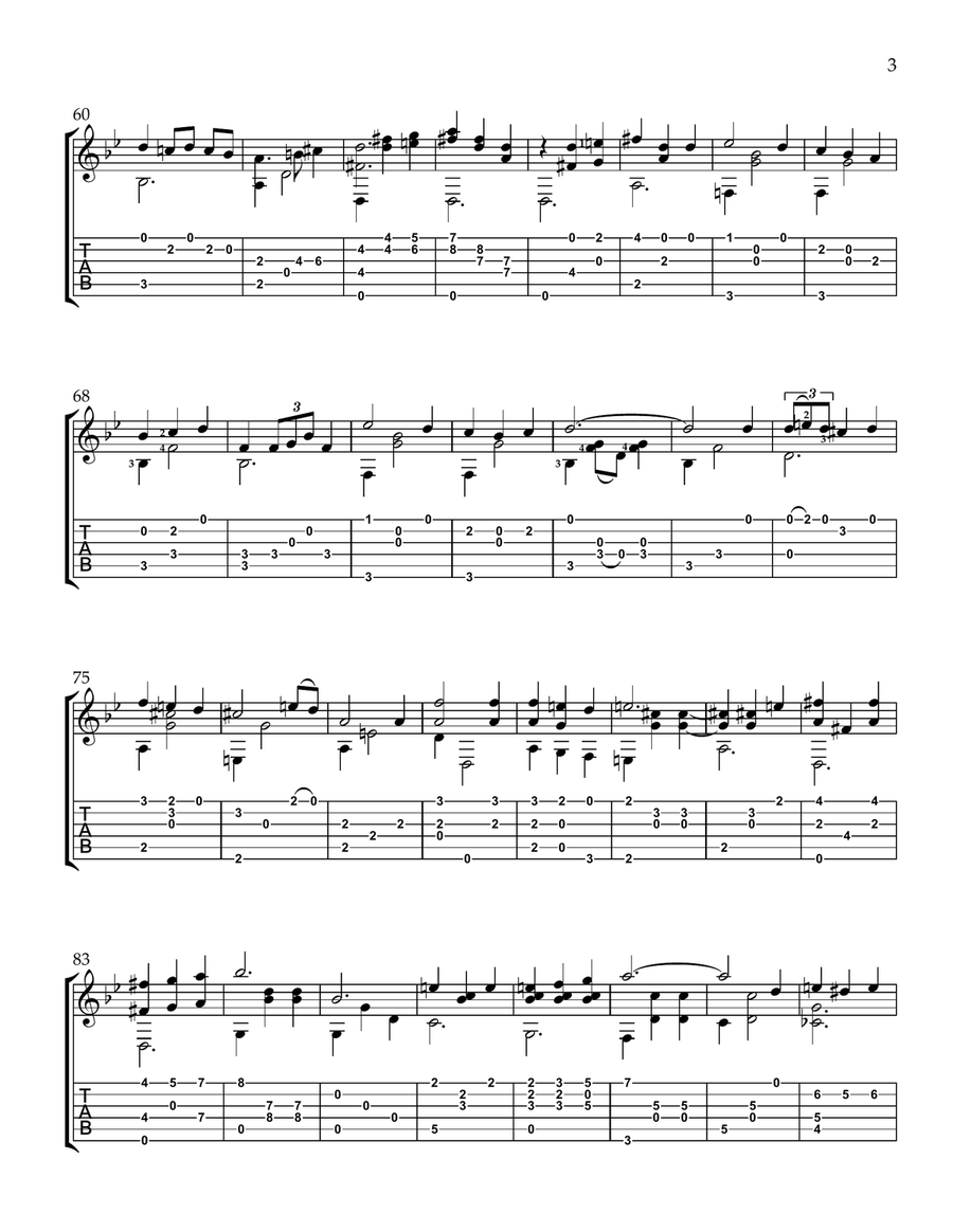 Merry-Go-Round Of Life Merry-Go-Round Of Life Guitar Solo scores gallery preview page 3